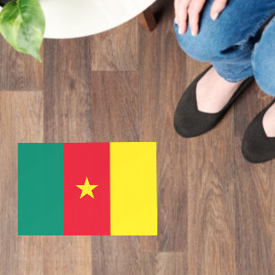Floor Decal with flag of Cameroon