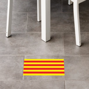 Floor Decal with flag of Catalonia