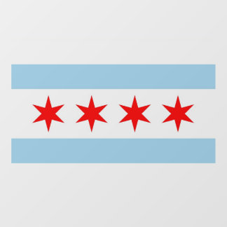 Floor Decal with flag of Chicago, Illinois, U.S.