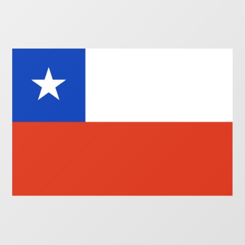 Floor Decal with flag of Chile