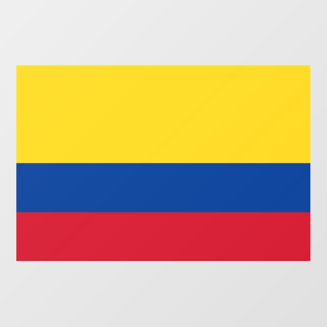 Floor Decal with flag of Colombia (Front)