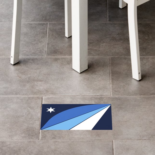 Floor Decal with flag of Columbia, S.C. (Restaurant)