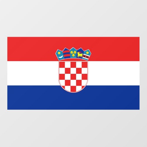 Floor Decal with flag of Croatia