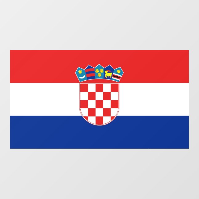 Floor Decal with flag of Croatia (Front)