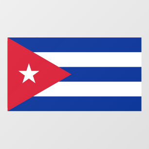 Floor Decal with flag of Cuba