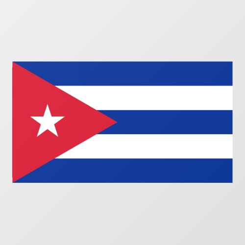 Floor Decal with flag of Cuba