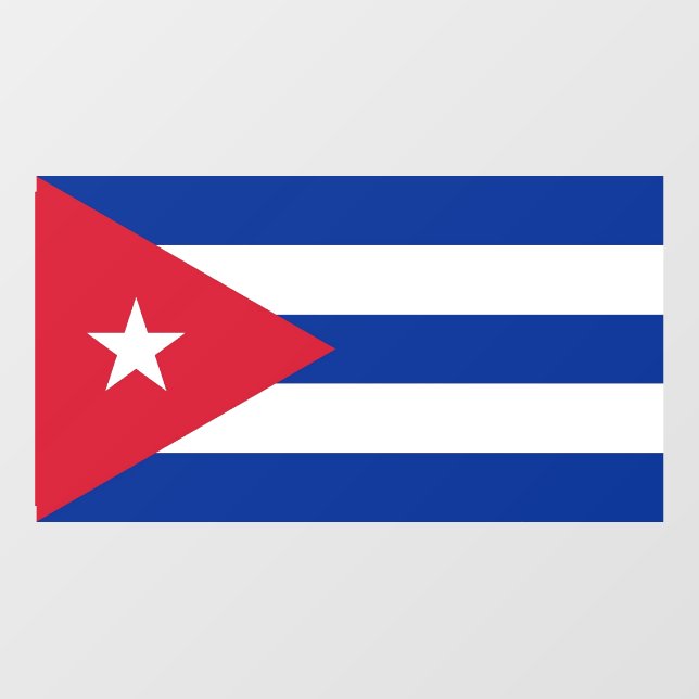 Floor Decal with flag of Cuba (Front)