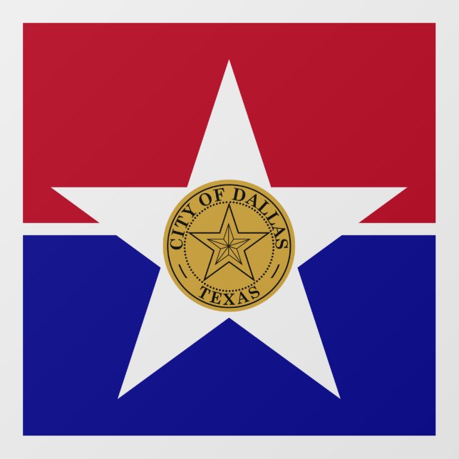 Floor Decal with flag of Dallas, Texas, U.S. (Front)