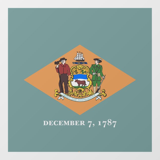 Floor Decal with flag of Delaware, U.S. (Front)