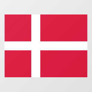 Floor Decal with flag of Denmark