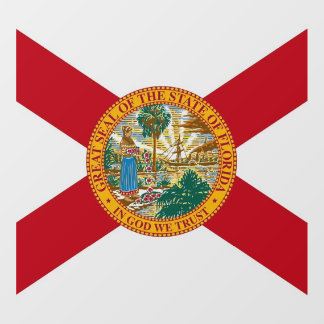 Floor Decal with flag of Florida, U.S.