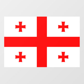 Floor Decal with flag of Georgia