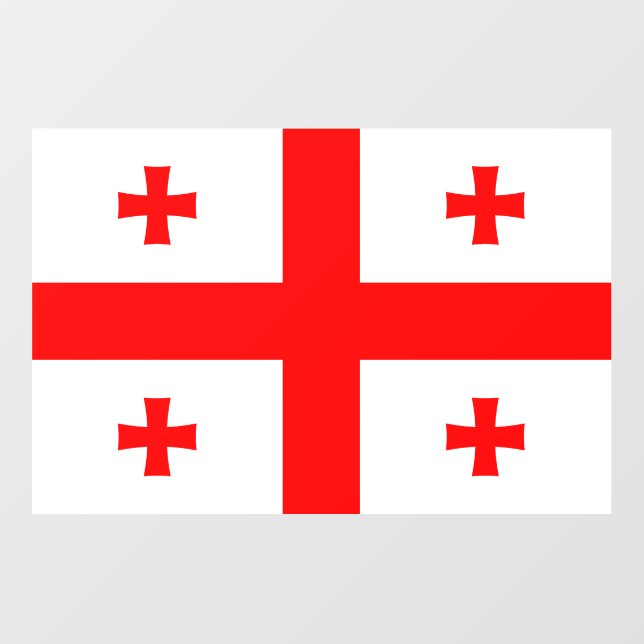 Floor Decal with flag of Georgia (Front)