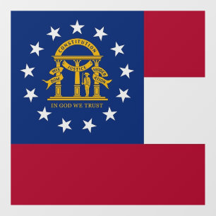 Floor Decal with flag of Georgia, U.S.