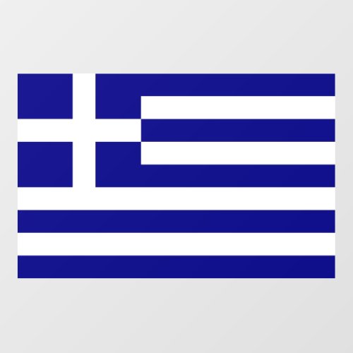Floor Decal with flag of Greece