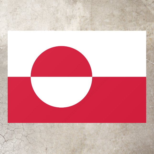 Floor Decal with flag of Greenland (Insitu)