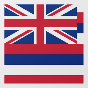 Floor Decal with flag of Hawaii, U.S.