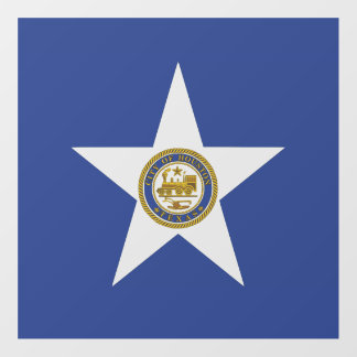Floor Decal with flag of Houston, Texas, U.S.