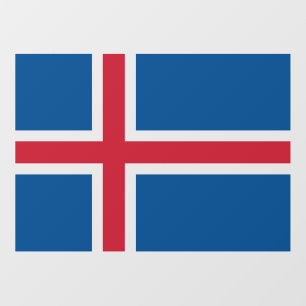 Floor Decal with flag of Iceland