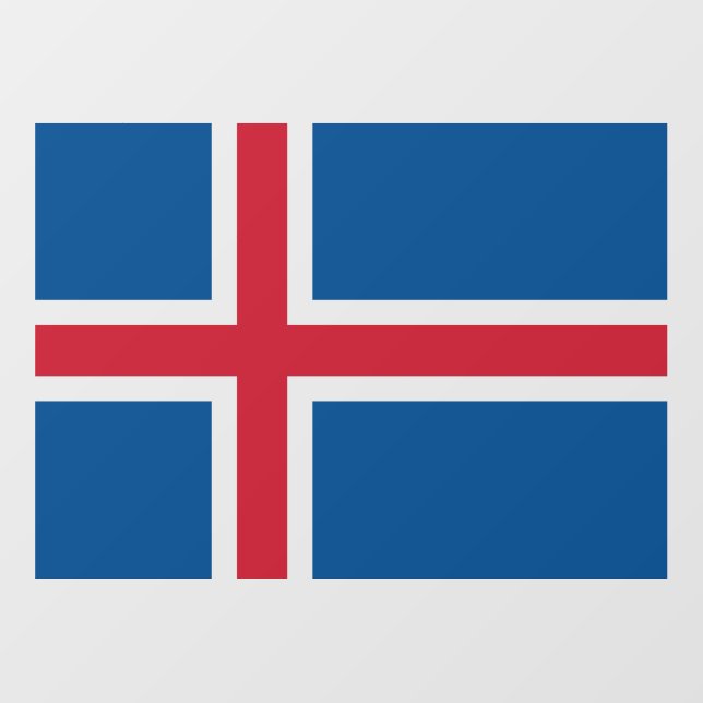 Floor Decal with flag of Iceland (Front)
