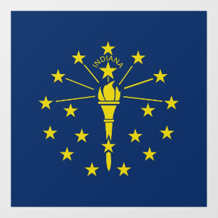Floor Decal with flag of Indiana, U.S.