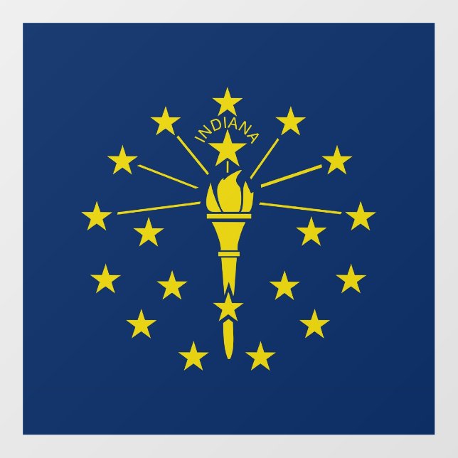 Floor Decal with flag of Indiana, U.S. (Front)