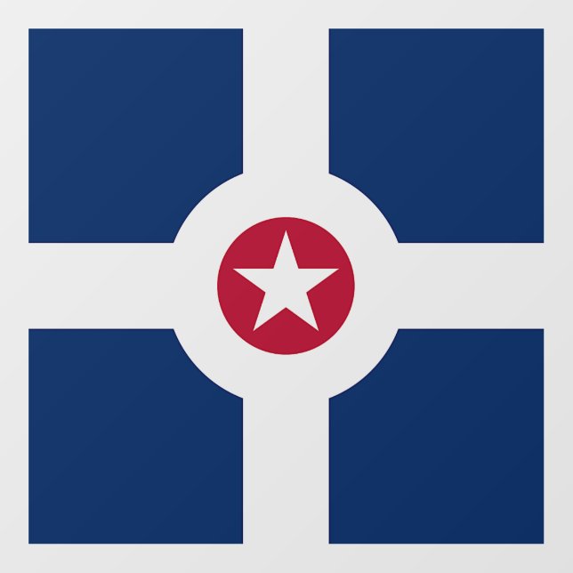 Floor Decal with flag of Indianapolis, U.S. (Front)