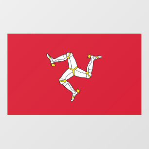 Floor Decal with flag of Isle of Man