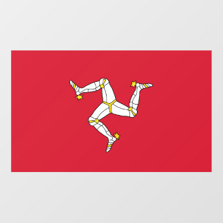 Floor Decal with flag of Isle of Man