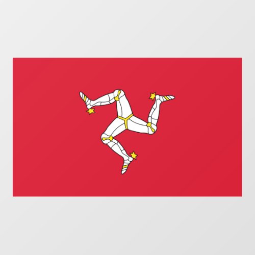 Floor Decal with flag of Isle of Man