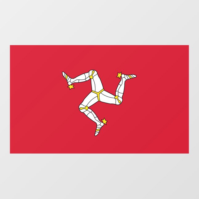 Floor Decal with flag of Isle of Man (Front)