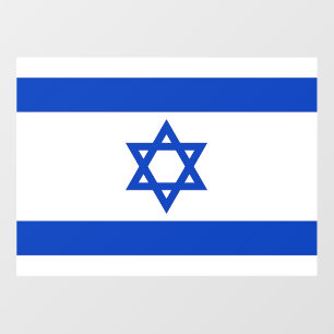 Floor Decal with flag of Israel