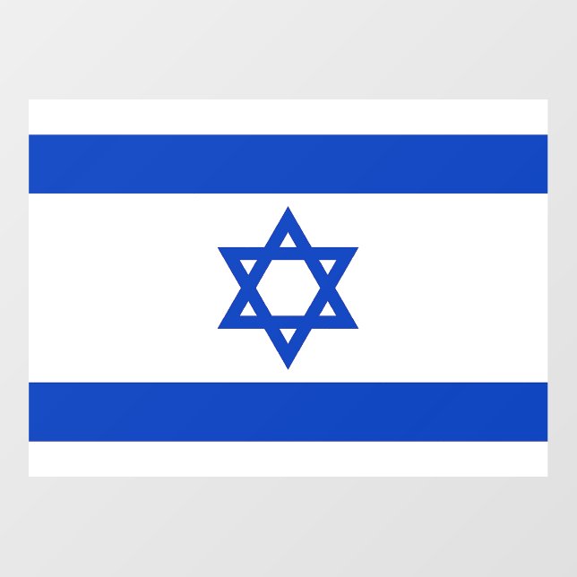 Floor Decal with flag of Israel (Front)