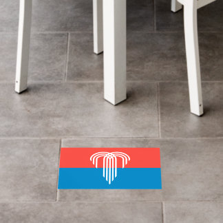 Floor Decal with flag of Kansas City, Missouri