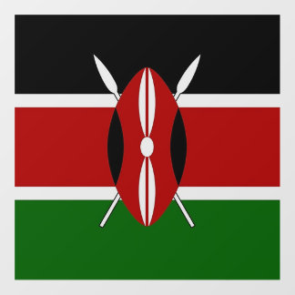 Floor Decal with flag of Kenya