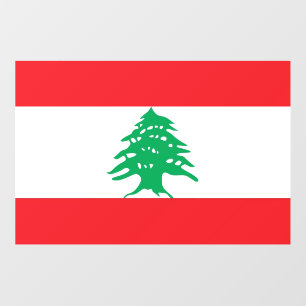 Floor Decal with flag of Lebanon