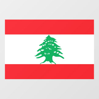 Floor Decal with flag of Lebanon