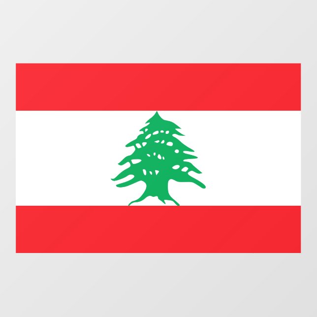 Floor Decal with flag of Lebanon (Front)