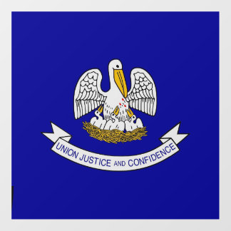 Floor Decal with flag of Louisiana, U.S.