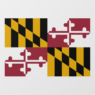 Floor Decal with flag of Maryland, U.S.