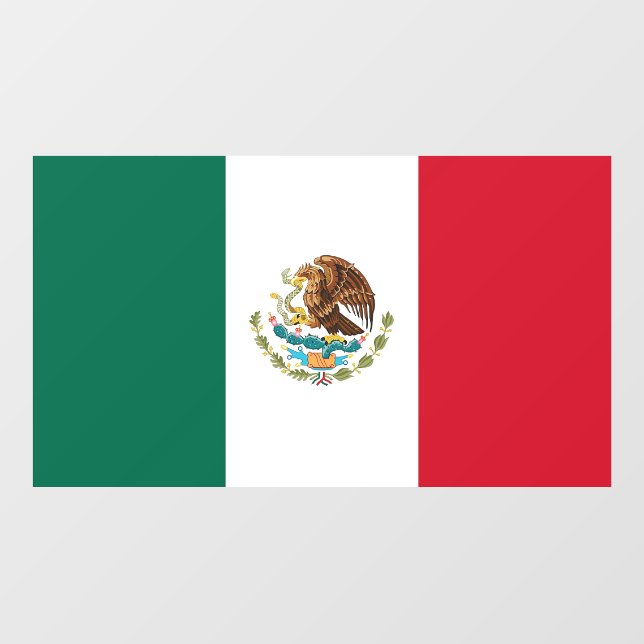 Floor Decal with flag of Mexico (Front)