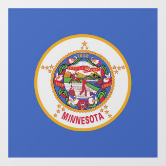Floor Decal with flag of Minnesota, U.S.