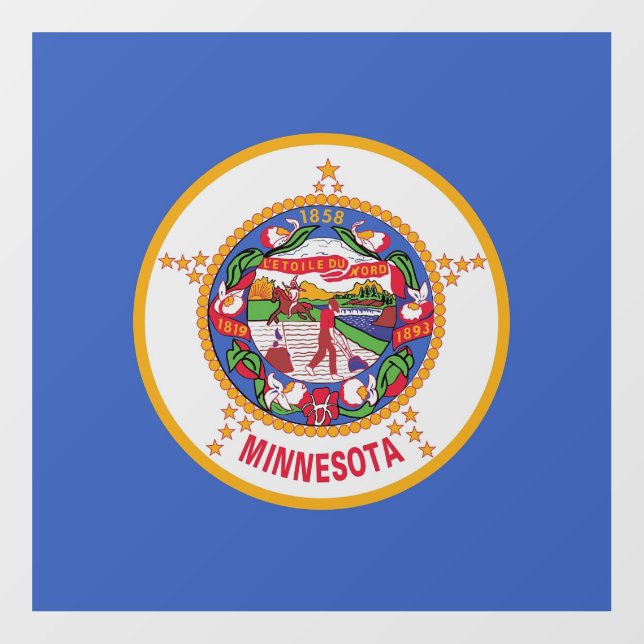 Floor Decal with flag of Minnesota, U.S. (Front)