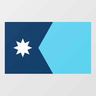 Floor Decal with flag of Minnesota, USA