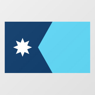 Floor Decal with flag of Minnesota, USA