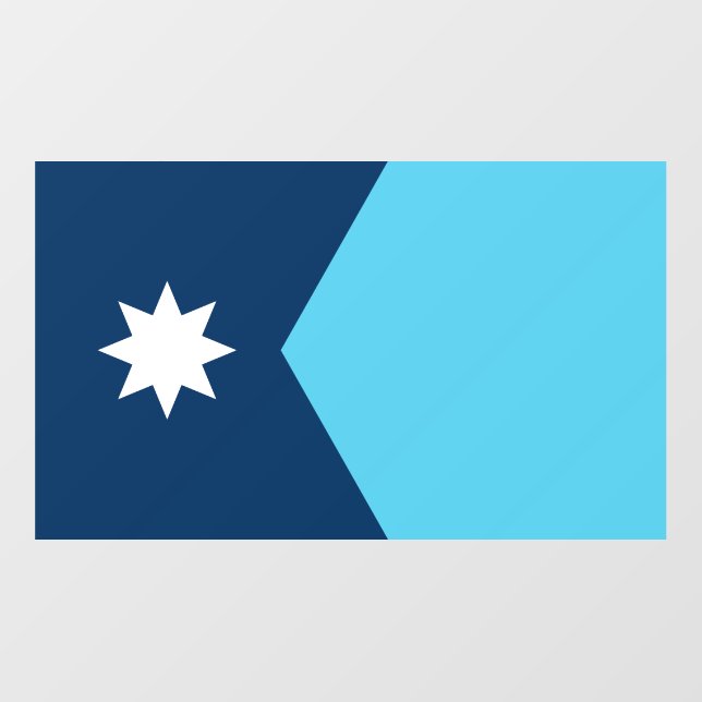 Floor Decal with flag of Minnesota, USA (Front)