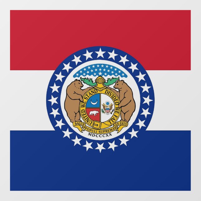 Floor Decal with flag of Missouri, U.S. (Front)
