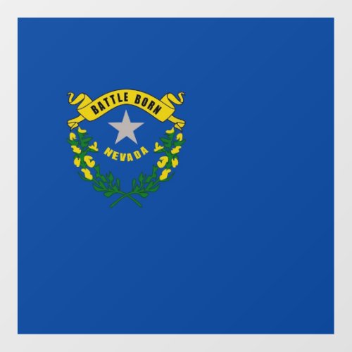 Floor Decal with flag of Nevada US