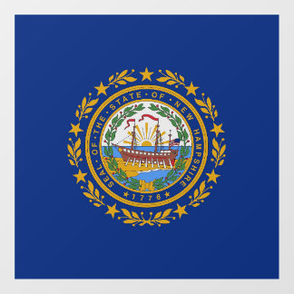 Floor Decal with flag of New Hampshire, U.S.