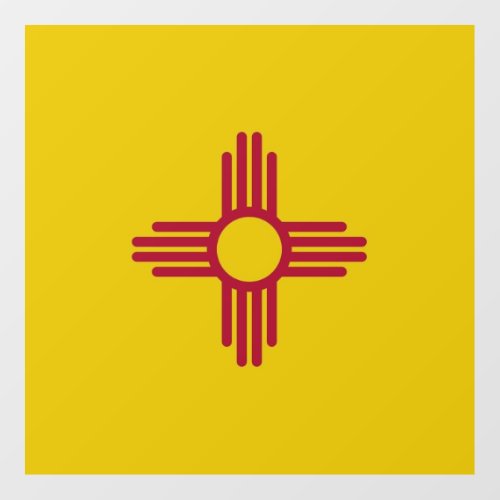 Floor Decal with flag of New Mexico US